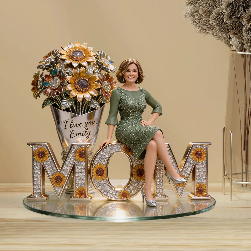 Custom Any Photo, Best Gift For Mom, Grandma - Personalized Mother Custom Shaped Acrylic Plaque
