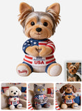 250 Anniversary Cute Pet - Personalized Dog Premium Faux Fur Pillow