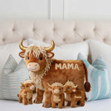 Mama Cow Gift For Mom Grandma - Personalized Grandma Faux Fur Shaped Pillow