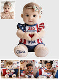 250 Anniversary Keepsake Gift - Personalized Kid Premium Faux Fur Pillow