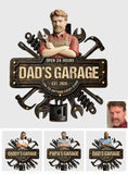 Dad's Garage - Personalized Father Cut Metal Sign