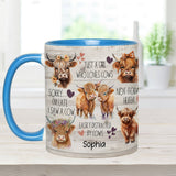 Love Highland Cows - Personalized Highland Cow Accent Mug