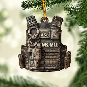 Serve & Protect - Personalized Police Officer Ornament