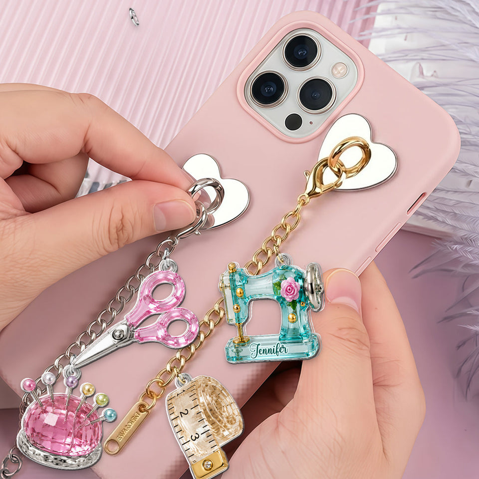 Love Sewing - Personalized Sewing Dangling Charms