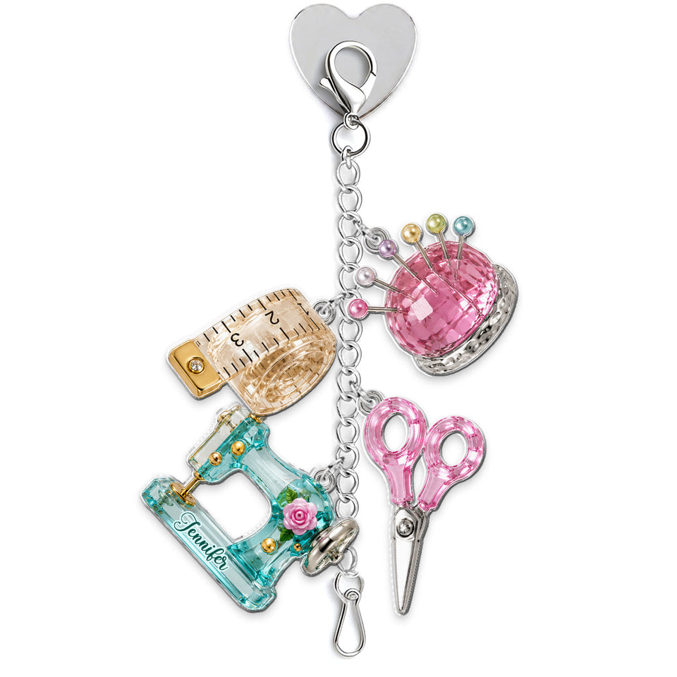 Love Sewing - Personalized Sewing Dangling Charms
