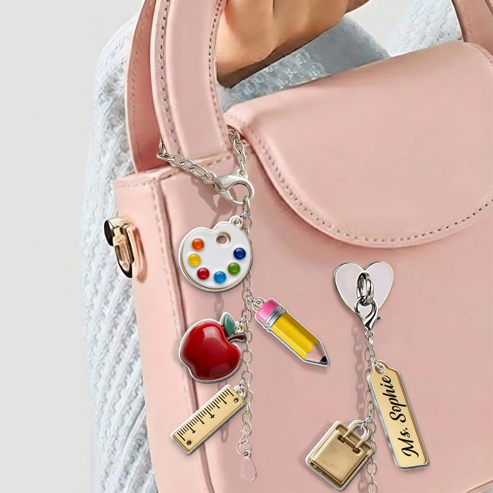 Teach With Love - Personalized Teacher Dangling Charms