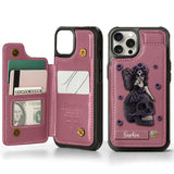 Beautiful Gothic Fairy Girl - Personalized Skull Wallet Phone Case