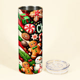 Christmas Movie Watching - Personalized Christmas Skinny Tumbler