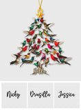 Love Hummingbird - Personalized Hummingbird Ornament