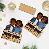 Father's Day Gift For Dad, Grandpa - Personalized Father 2 Layered Big Freestanding