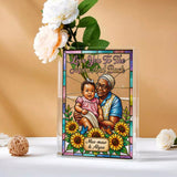 Unique Gift For Mother's Day, Gift For Her - Personalized Grandma Book Vase