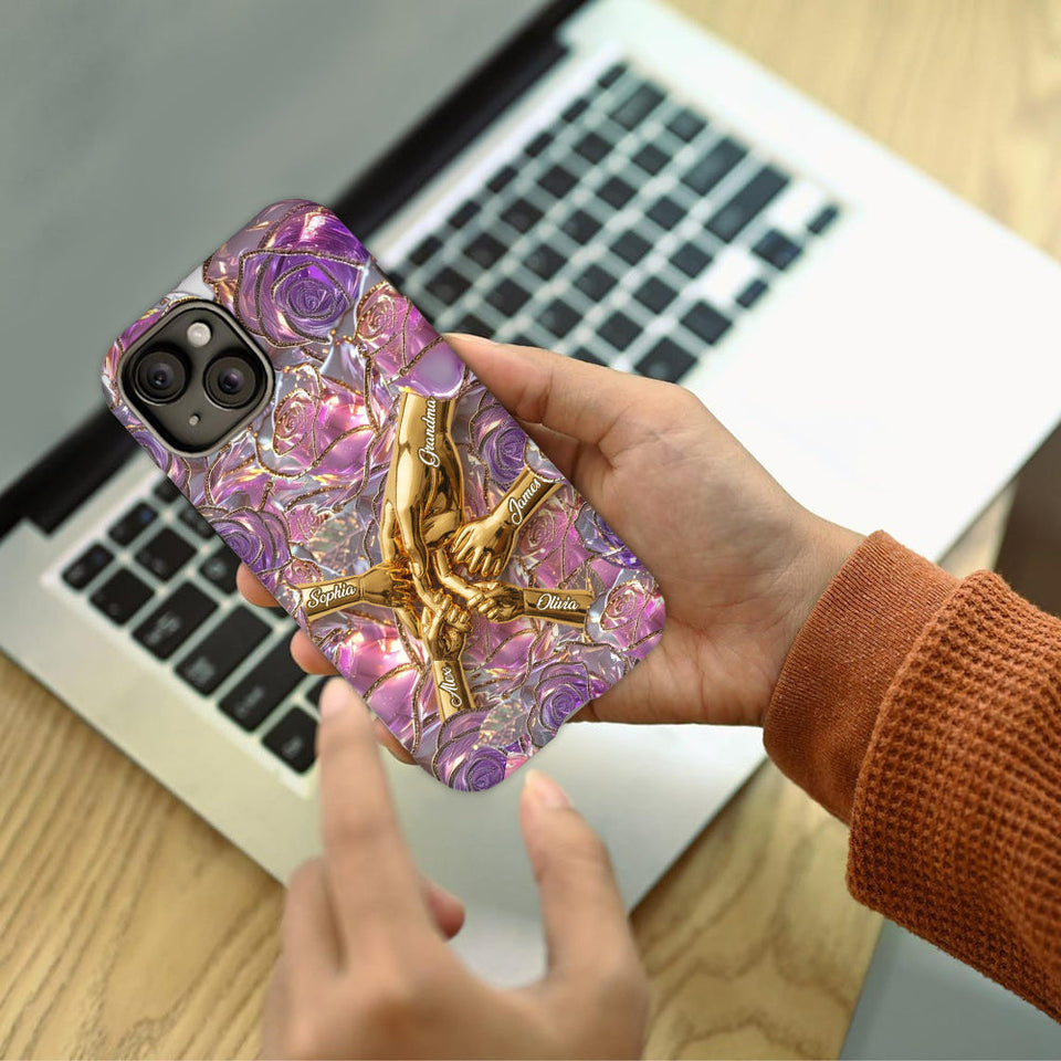 Holding Hands - Personalized Mother Full Print Phone Case