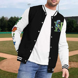 Initial Dinosaurs For Boys And Girls - Personalized Kid Varsity Jacket