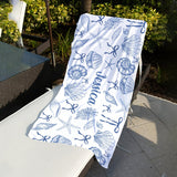Beach Lovin' Girl - Personalized Sea Lover Quick-dry Beach Towel/ Bath Towel