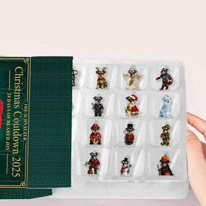 Love My Schnauzer - Personalized Schnauzer Advent Calendar With Ornaments