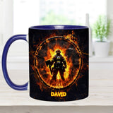 Proud Firefighter - Personalized Firefighter Accent Mug