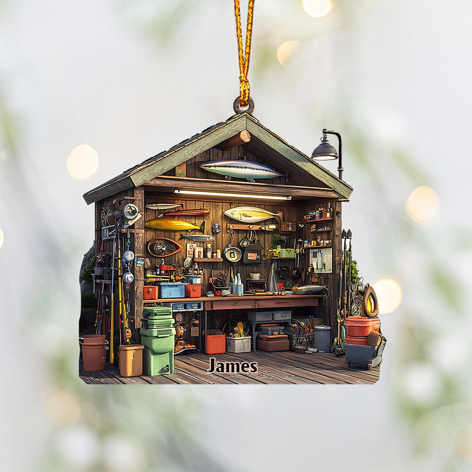 Fishing Equipment - Personalized Fishing Ornament