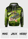 Love Fishing - Personalized Fishing All Over Shirt