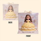 Princess Doll Birthday Cake - Personalized Kid Custom Shaped Acrylic Plaque
