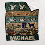 Duck Hunting Season - Personalized Hunting Blanket