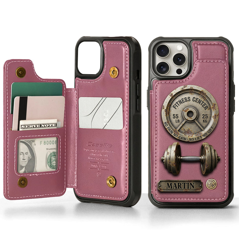 No Pain No Gain - Personalized Fitness Wallet Phone Case