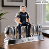 Custom Any Photo - Personalized Police Officer Custom Shaped Acrylic Plaque
