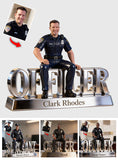 Custom Any Photo - Personalized Police Officer Custom Shaped Acrylic Plaque
