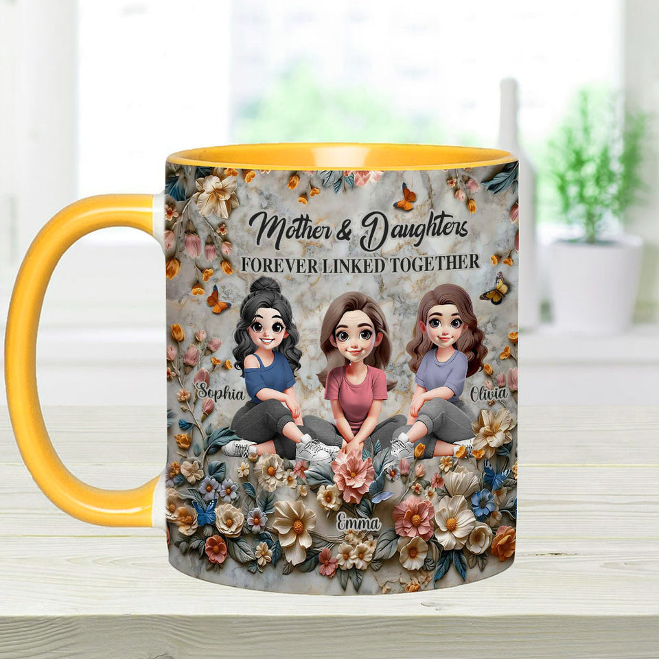 Mother & Daughters - Personalized Mother Accent Mug