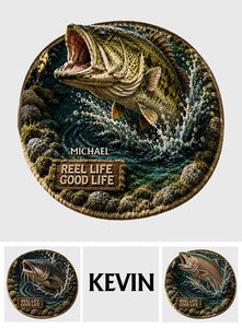 Fishing Lovers Gift - Personalized Fishing Non-Slip Tufted Rug