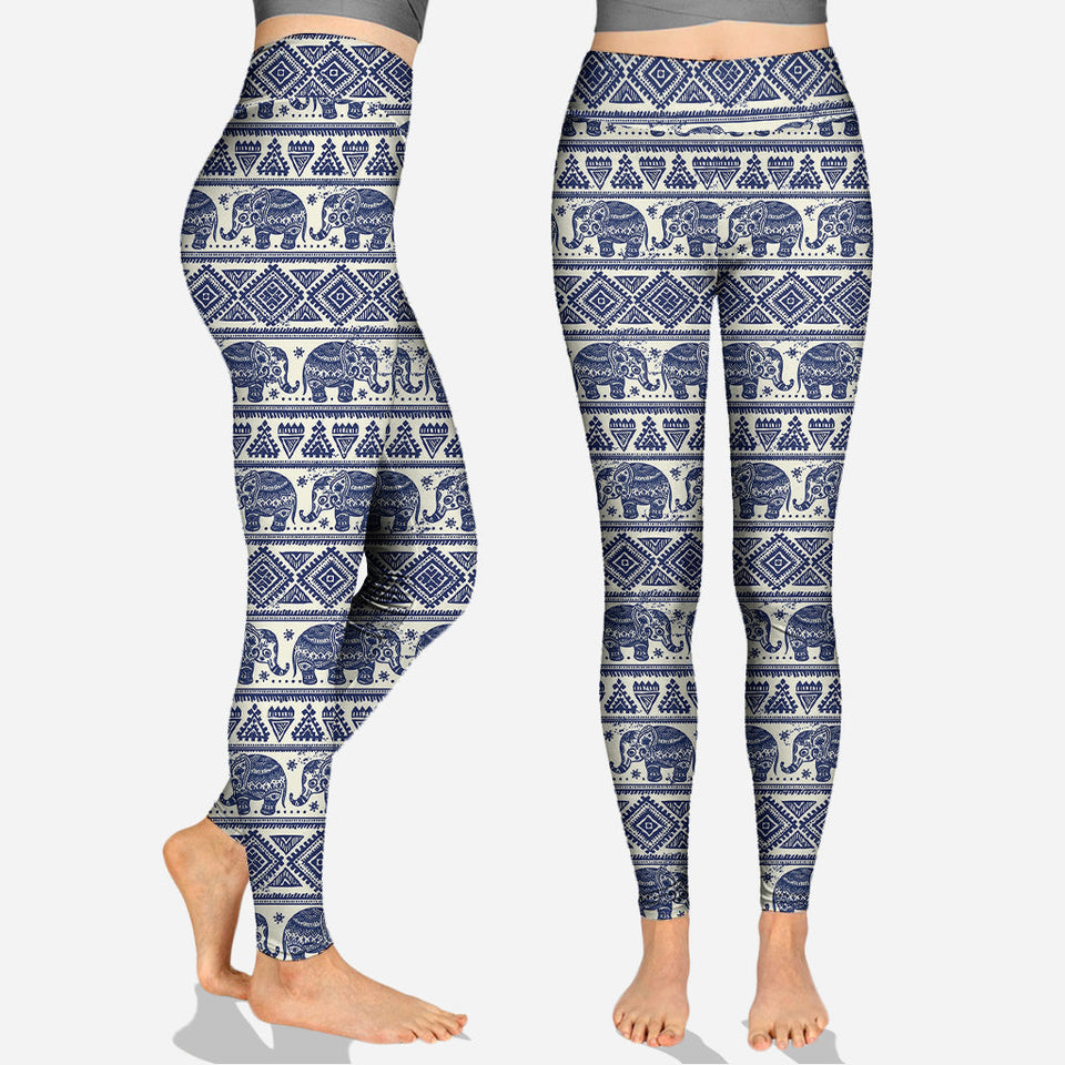 Bohemian Elephant - Personalized Elephant Hoodie and Leggings