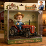 Funny Farmer Gift, Tractor Lovers Gift - Personalized Farmer Acrylic Display Box