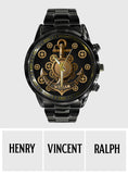 Nautical Anchor Gears Art - Personalized Boating Hand Watch