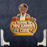 Welcome to Teacher Class - Personalized Teacher 2 Layered Wood Sign / Wood Plaque