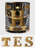 Merry Christmas - Personalized Whisky Whiskey Glass