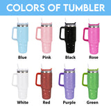 Western Pattern - Personalized Western Outfit Rhinestone Tumbler With Plush Charm