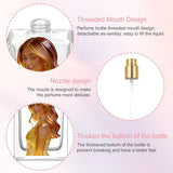 Custom Any Photo Birthmonth Flower - Personalized Self Love Refillable Perfume Bottle