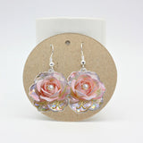Custom Any Photo Birth Flower - Personalized Birth Month Flower Earrings