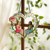 Any Photo If Friends Were Flowers I'd Pick You - Personalized Bestie Window Hanging Suncatcher Ornament