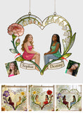 Any Photo If Friends Were Flowers I'd Pick You - Personalized Bestie Window Hanging Suncatcher Ornament