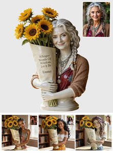 Be A Sunflower - Personalized Hippie Acrylic Flower Vase