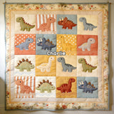 Adorable Dinosaurs - Personalized Kid Quilt