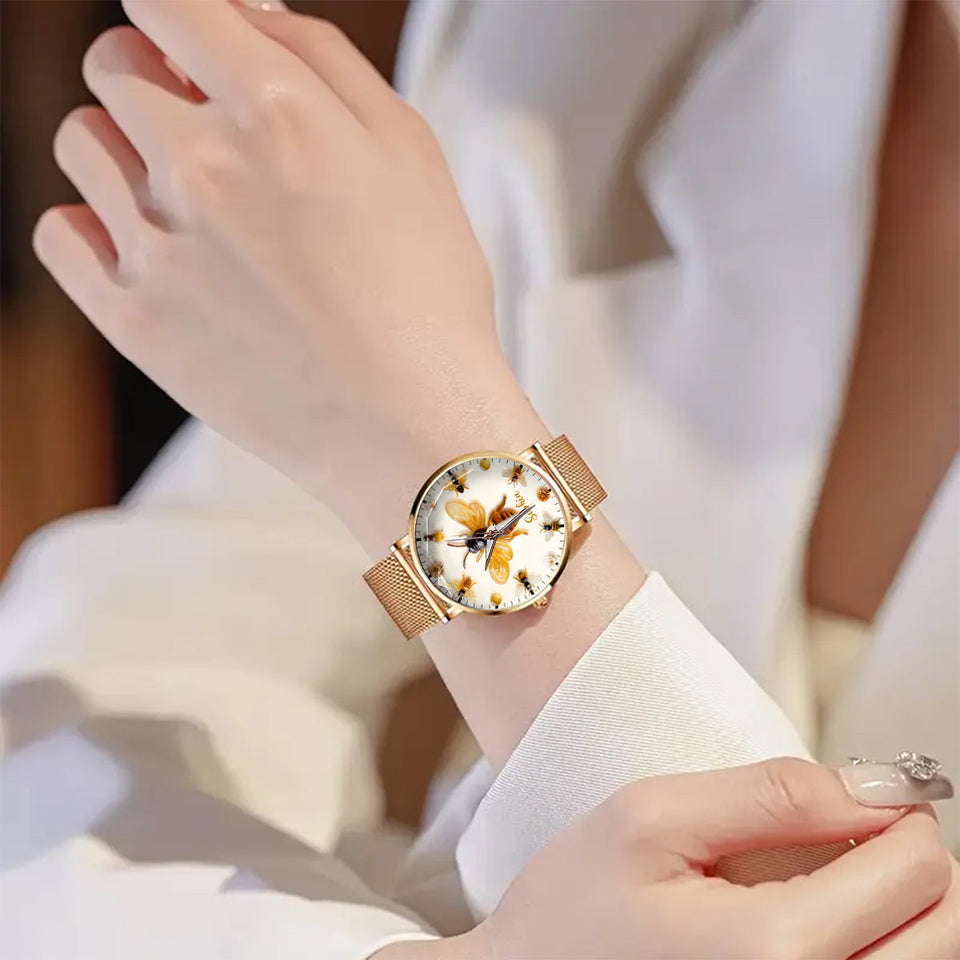 Just A Girl Who Loves Bees - Personalized Bee Women Hand Watch