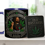 Old Bastards Cannabis Club LifeTime Member - Personalized Weed Accent Mug & Coaster