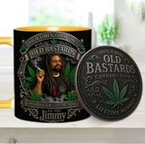 Old Bastards Cannabis Club LifeTime Member - Personalized Weed Accent Mug & Coaster