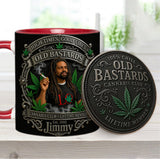 Old Bastards Cannabis Club LifeTime Member - Personalized Weed Accent Mug & Coaster