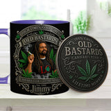 Old Bastards Cannabis Club LifeTime Member - Personalized Weed Accent Mug & Coaster