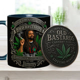 Old Bastards Cannabis Club LifeTime Member - Personalized Weed Accent Mug & Coaster