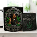 Old Bastards Cannabis Club LifeTime Member - Personalized Weed Accent Mug & Coaster