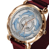 Love Dolphins - Personalized Dolphin Women Hand Watch