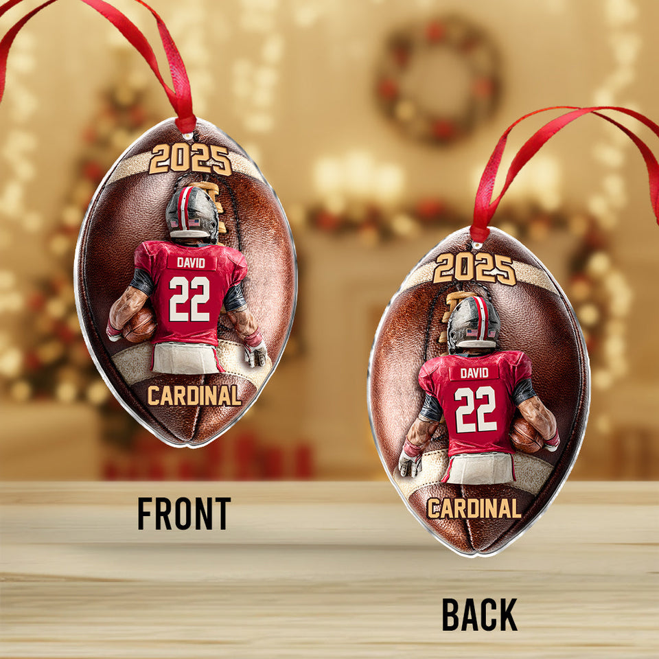 Game Day - Personalized Football Ornament